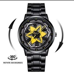 Yellow Spinning Star Black Watch